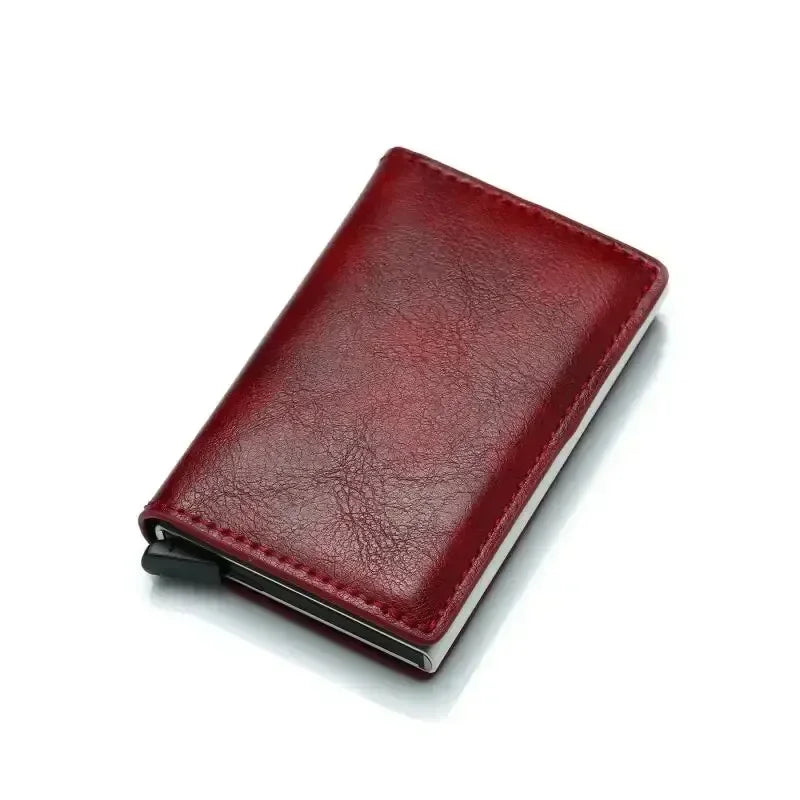 Slim RFID Aluminum Carbon Fiber Men’s Wallet – Slim Business Card & Credit Card Holder Case