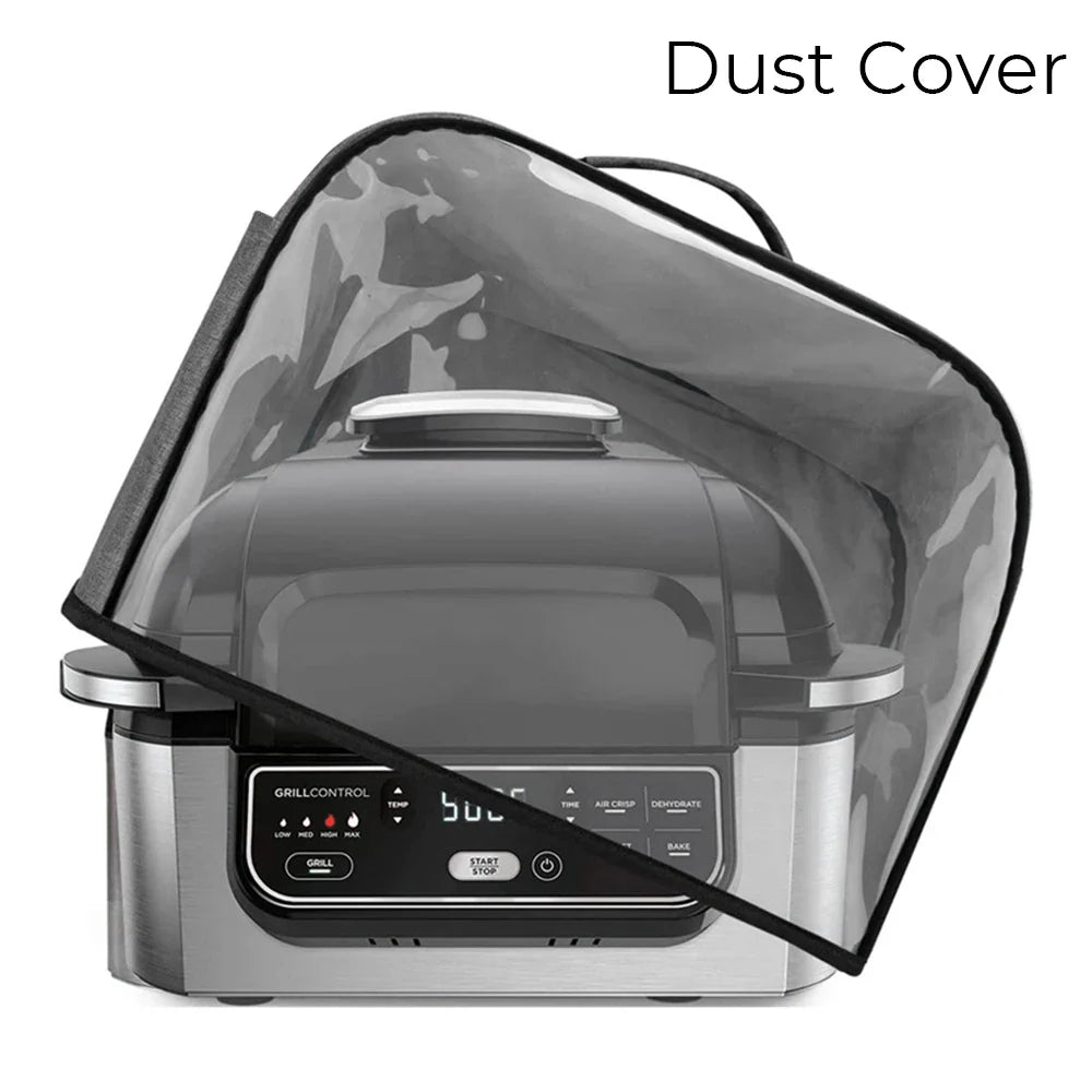 Durable Kitchen Dust Cap for Air Fryer - Household Toaster Cover with Storage Pockets, Suitable for Ninja Foodi Grill & Bread Baking