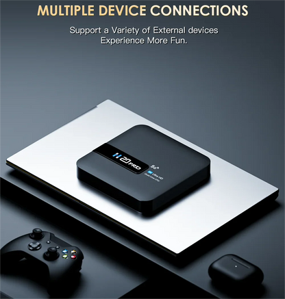 H20PRO Android TV Box – 4K Media Player with Android 10, 2GB RAM, 16GB Storage, Dual WiFi, Play Store, 1080P