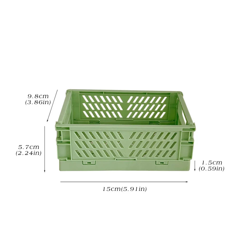 Mr. Paper Stackable Stationery Holder - Foldable Plastic Desktop Organizer for School & Office Supplies