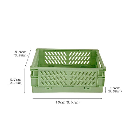 Mr.Paper 6-Style Plastic Stationery Organizer – Stackable, Foldable Desk Holder for Students and Office Supplies