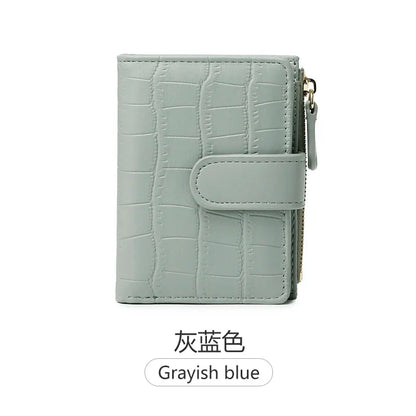 2024 New Minimalist Women’s Wallet — High-Quality PU Leather Short Coin Purse, Fashionable Double-Fold Zero Wallet Holder