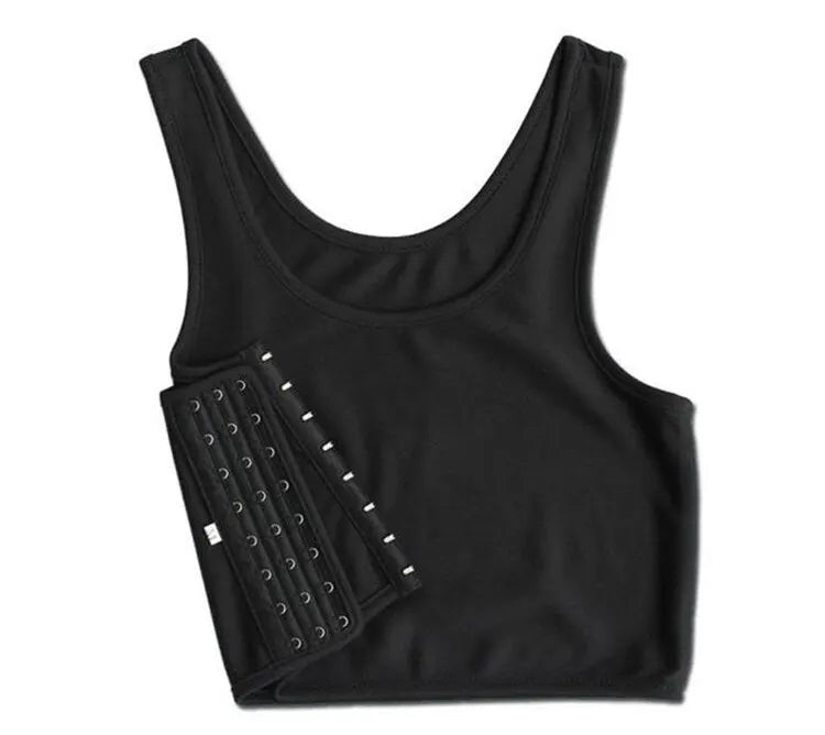 Flat Breast Binder Tomboy Tank Top – Seamless Summer Shaper Vest for Women