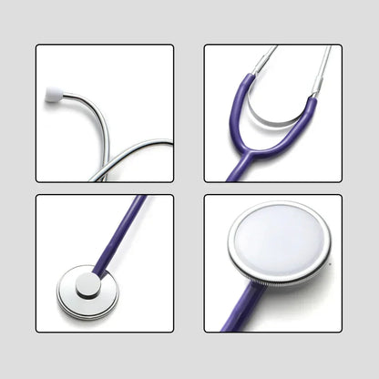 Portable Single Head Stethoscope — Professional Cardiology Medical Device for Doctors, Nurses, Students, and Vets