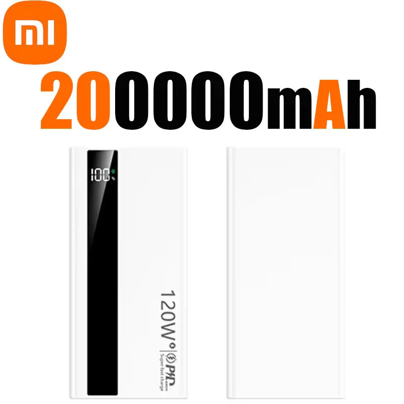 Xiaomi 500000mAh High-Capacity Power Bank — 120W Super Fast Charging Portable Battery Charger for iPhone, Samsung, Huawei