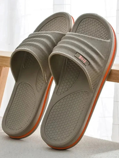 Men’s Summer EVA Home Slippers – Lightweight Slip-On Indoor House Shoes for Bathroom, Living Room & Beach Comfort