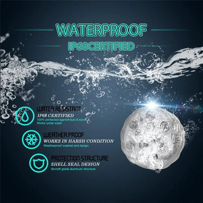 10LED RGB Submersible LED Light – Battery Operated Underwater Night Lamp for Pool, Garden, Wedding & Vase Decorations