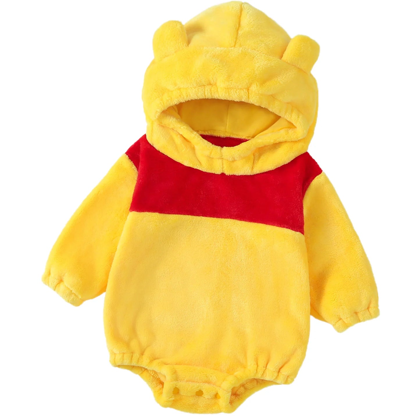 Baby Animal Hooded Romper — Flannel Costume Jumpsuit for Newborn Boys & Girls, Halloween Outfit