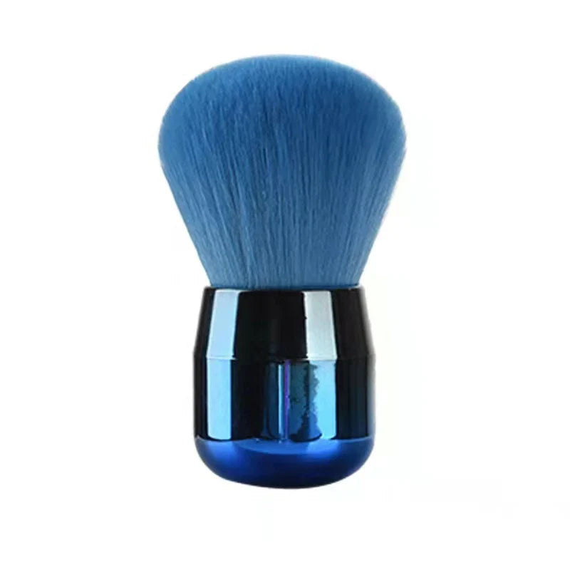 Professional Mushroom Nail Brush - Round Gel Dust Cleaning Brush for Manicure & Makeup