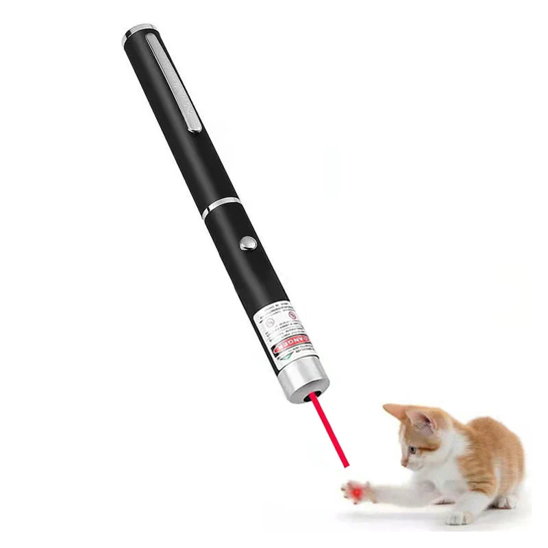 Mini Lápiz Láser 2 en 1 para Gatos - Linterna LED de Entrenamiento con Luz de Batería, Juguete Interactivo