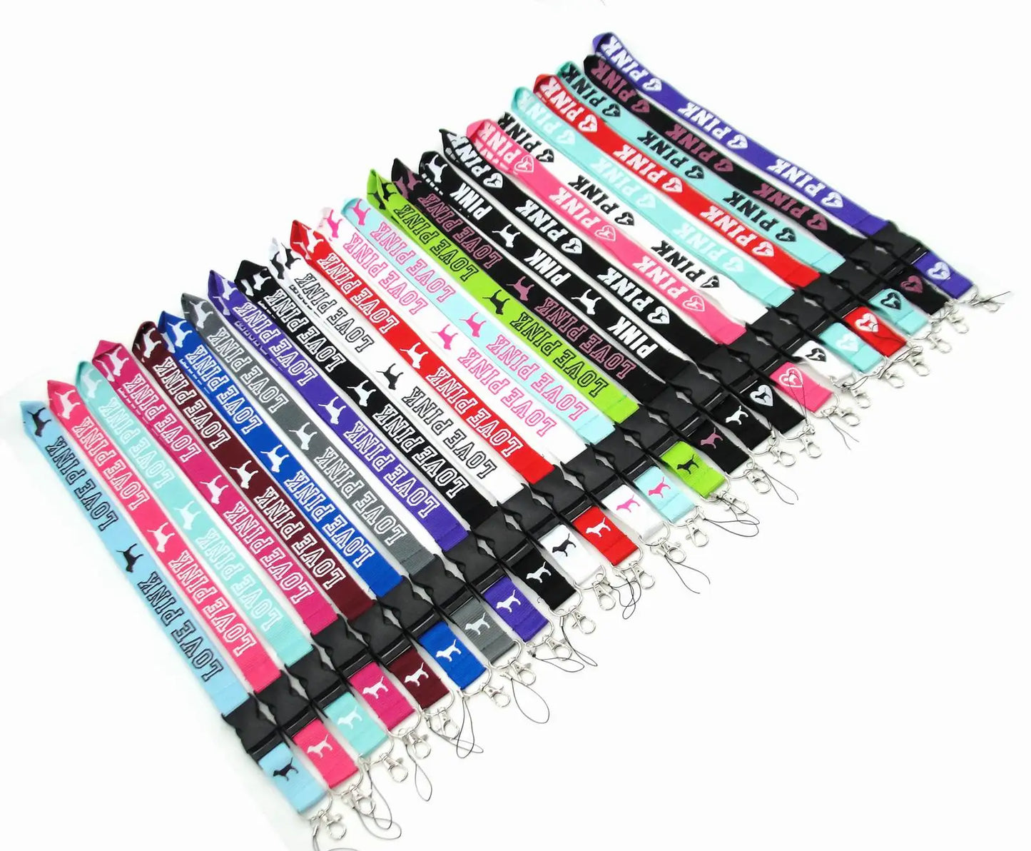 LOVE PINK Cellphone Lanyard Strap – Detachable Buckle Holder for Keys, ID Cards, Clothing & Accessories (H005)