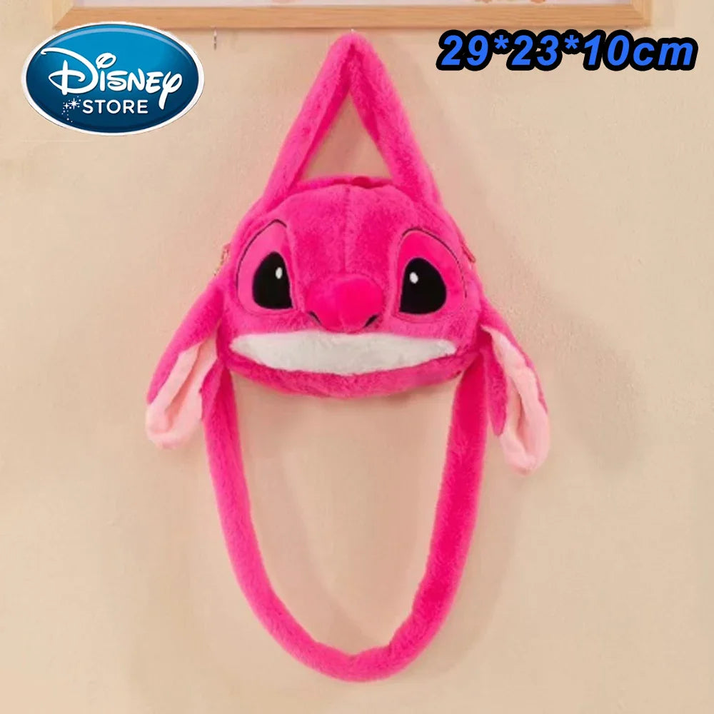 Disney Blue Stitch Plush Backpack – Large-Capacity Cartoon Bag for Kids & Kindergarten Gift