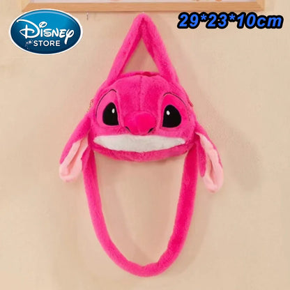 Disney Blue Stitch Plush Backpack – Large-Capacity Cartoon Bag for Kids & Kindergarten Gift