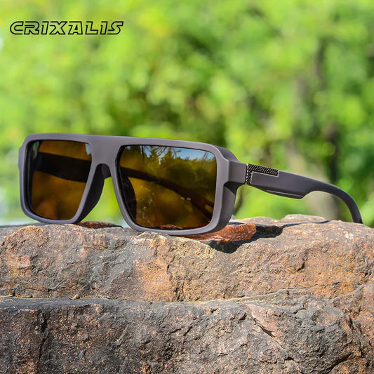 CRIXALIS Classic Square Polarized Sunglasses – Fashionable Sports Shades for Men & Women, Outdoor Driving & Fishing