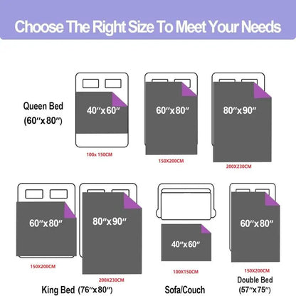 Waterproof Reversible Blanket – Water-Resistant Leakproof Bed & Sofa Cover for Adults, Elderly, and Pets