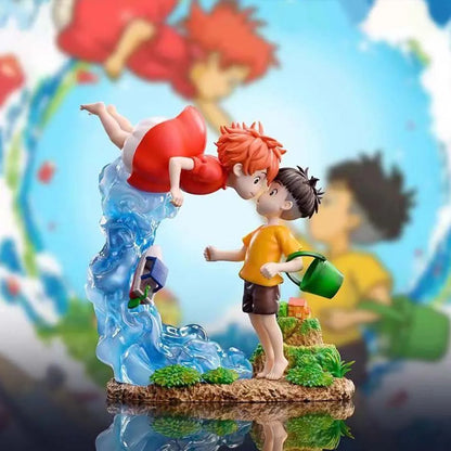 Ponyo on the Cliff PVC Figure – Ponyo & Sosuke Anime Action Figurine, Collectible Toy & Birthday Gift