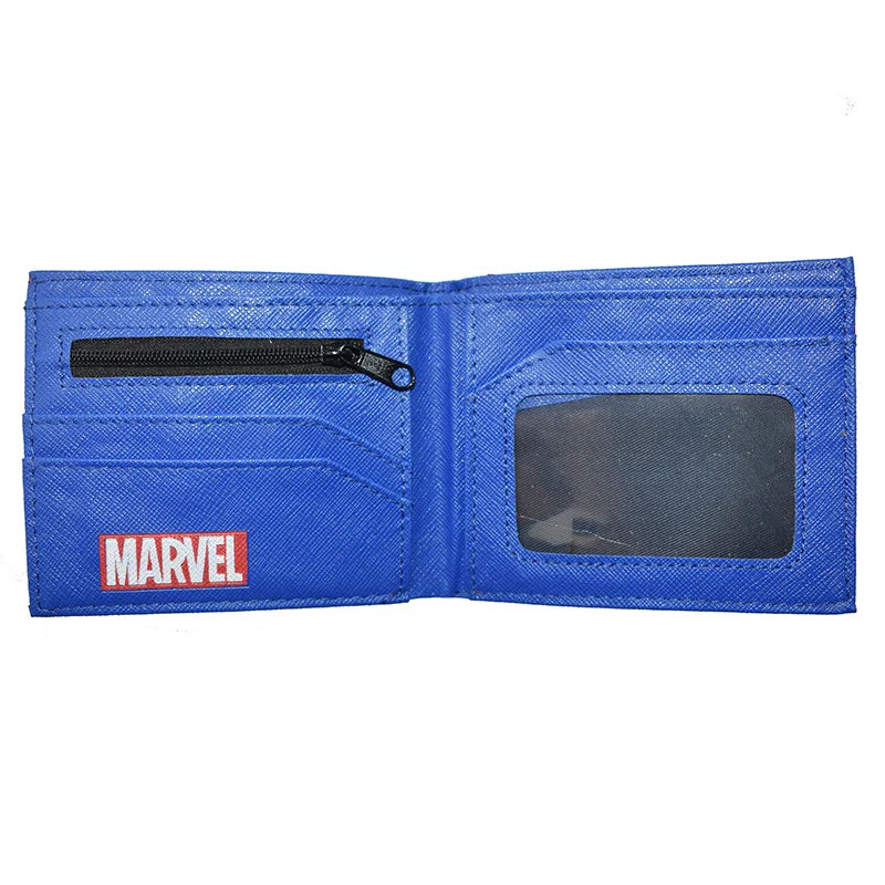 Marvel Comics Deadpool Wallet – PVC Short Purse with Coin Pocket for Men & Women