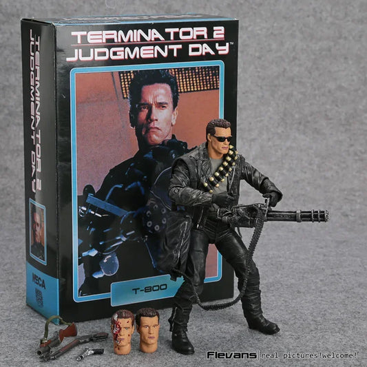 NECA Terminator 2 T-800 Arnold Schwarzenegger PVC Action Figure - 7" 18cm Collectible Model Toy
