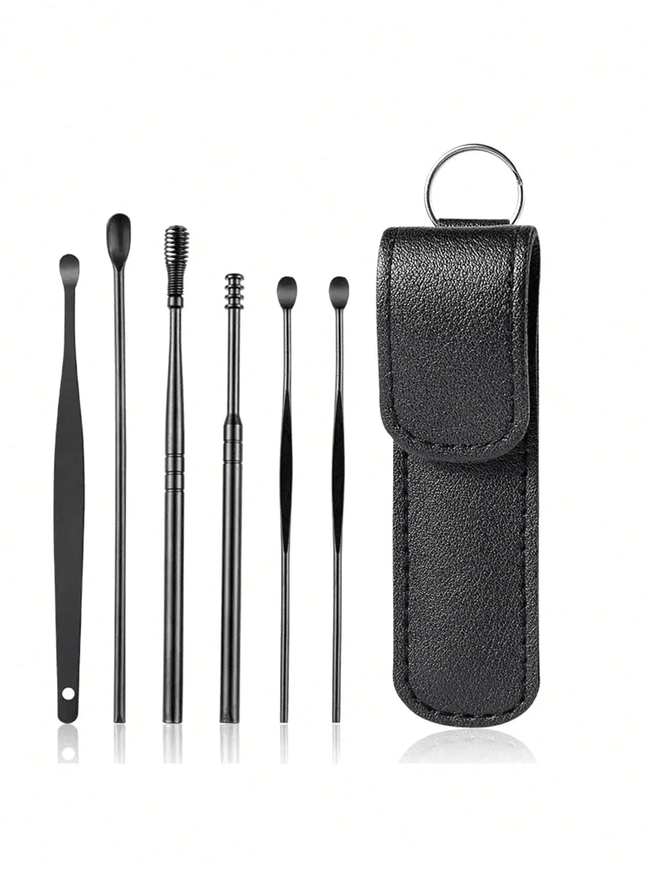 Stainless Steel Ear Cleaning Tool Kit – Ear Pick & Earwax Remover with Storage Bag