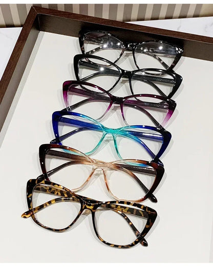 Fashion Cat Eye Reading Glasses – Luxury Anti-Blue Light Eyewear for Women & Men with Presbyopia