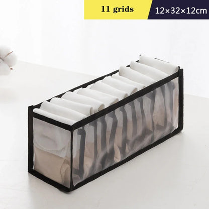 Organizer Storage Boxes for Panties & Socks – Wardrobe Divider for Pants, Underwear, Bras, Jeans & Clothes