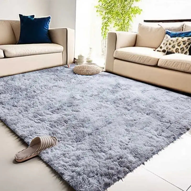 Plush Fluffy Area Rug – Soft Modern Carpet for Living Room, Sofa, Kids Bedroom, Playroom, Perfect Christmas Gift