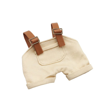 17cm 3rd Gen Labubu Trendy Retro Outfit – Graffiti Strap Pants, Hat & Sitting Party Pendant