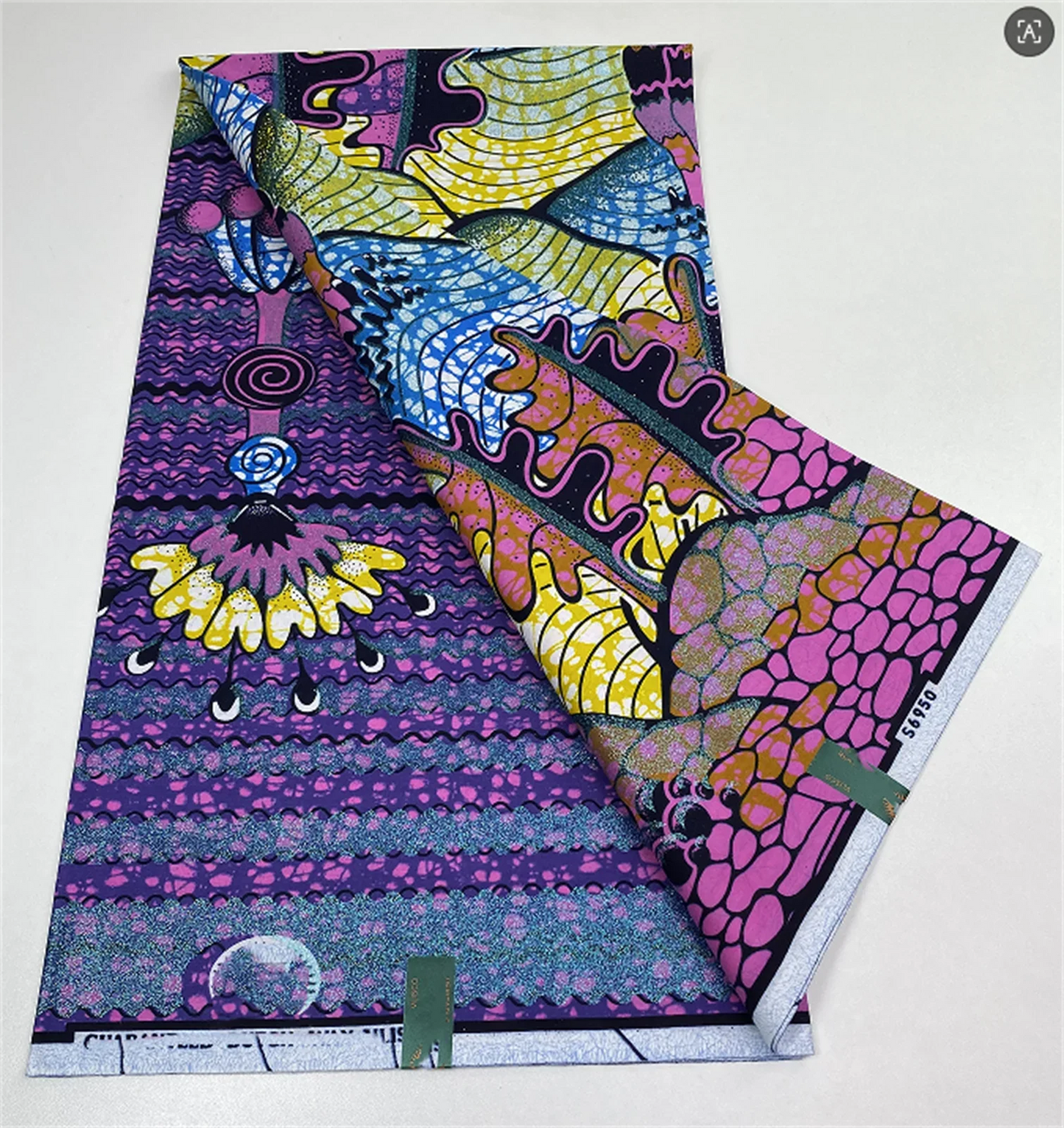 Original African Wax Print Fabric - 6 Yards 100% Cotton Nigerian Ankara Sewing Material