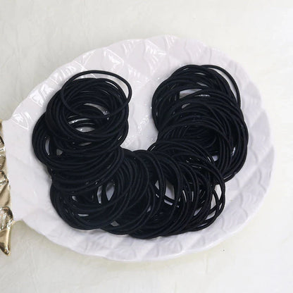 100PCS Hair Ties Elastic Rubber Bands - Thin Ponytail Scrunchies for Women & Men, Hair Accessories