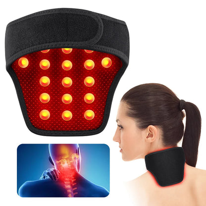 Heating Neck Brace with Tourmaline Stones — Cervical Support, Hot Compress, Magnetic Therapy, Fatigue Relief & Neck Warmer