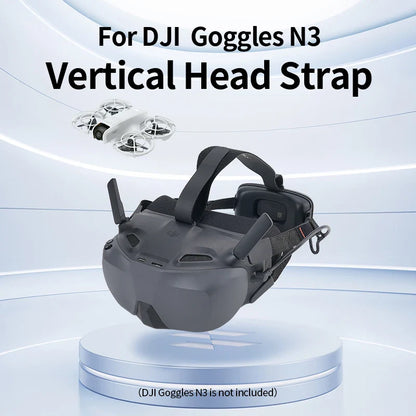 Hibloks Headband for DJI Neo & Avata 2 N3 – Protective, Pressure-Relief, Vertical Line Auxiliary Strap