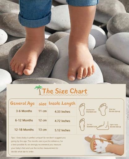 Infant Baby Sandals – Summer Newborn Crib Shoes, Flat First Walkers for Boys & Girls, Wedding Dress Shoes