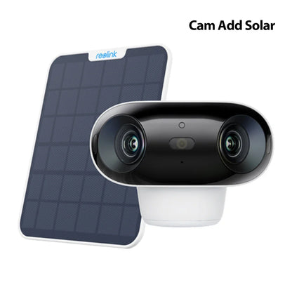 Reolink 4K Solar & Battery Powered Wireless Security Camera – 180° ColorX Night Vision, Outdoor WiFi Camera, AI Home Hub Compatible