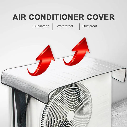 Outdoor Air Conditioner Cover - Energy-Saving, Rainproof, Washing, Dust Prevention, Sun Exposure Protection, AC Cleaning Bag