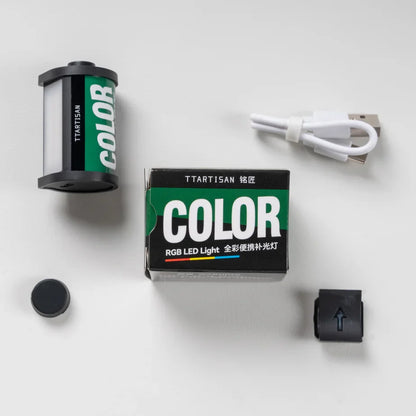 TTARTISAN Mini LED Fill Light - Magnetic Mount Retro Film Style Video Light, 0.5W, 3000/4500/6000K, CRI 95+, 300mAh Cold Shoe