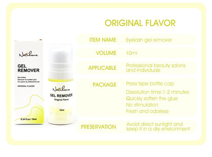 NATUHANA Eyelash Extension Jelly Remover – Fast, Safe, Non-Irritating Gel Glue Remover for Makeup