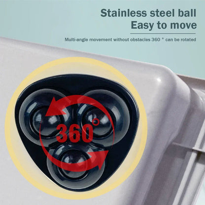 4PCS Universal Self-Adhesive Rotating Wheels – Noise-Free Pulley Set for Trash Cans, Kitchen & Small Appliances