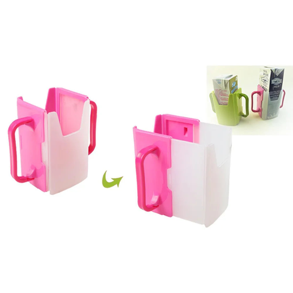 Adjustable Toddler Juice & Milk Box Holder with Handles - Safe and Practical Self-Help Drinking Cup for Baby and Kids
