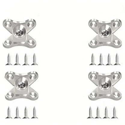Zinc Alloy Butterfly Corner Brackets - Removable Plank Connectors with Screws