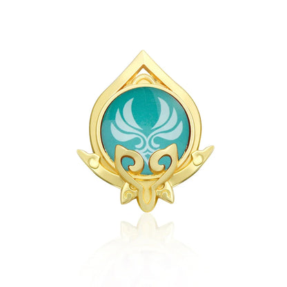 Genshin Impact Sumeru Vision Brooch Pins - Tighnari Collei Dori Nilou Element Badge Cosplay Lapel