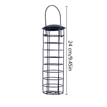Suet Bird Feeder Holder - Hanging Grease Ball Rack & Outdoor Food Dispenser for Wild Birds
