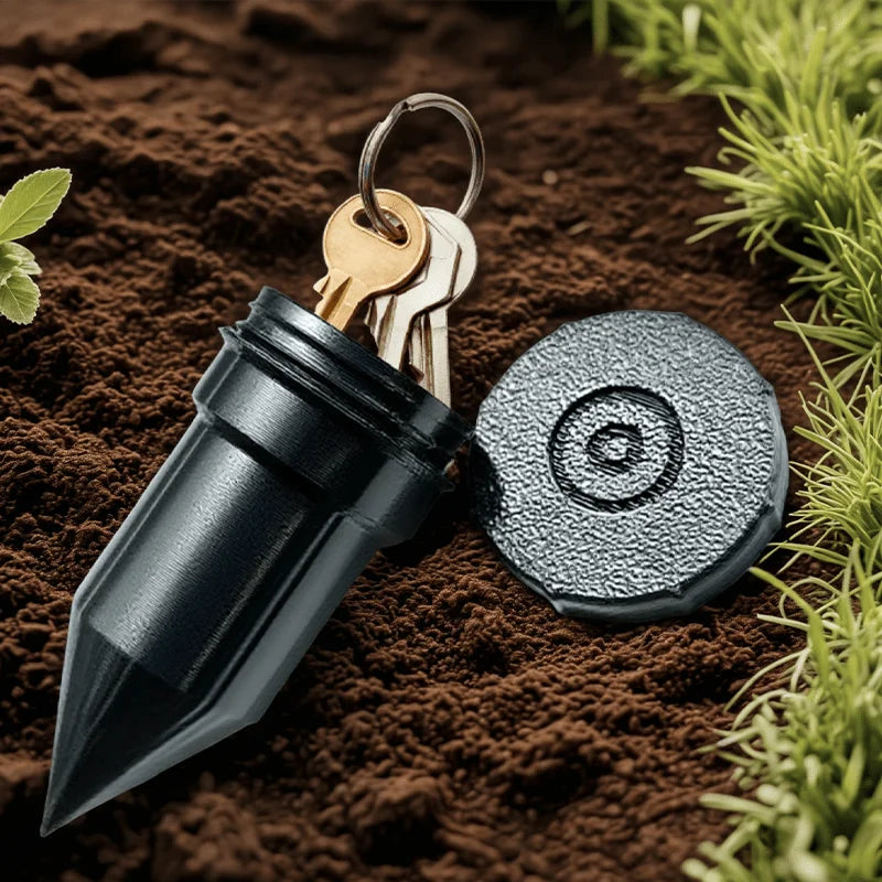 Garden Key Hider – Realistic Underground Watering Can Key Safe, Durable Plastic Outdoor Security, No Battery Needed