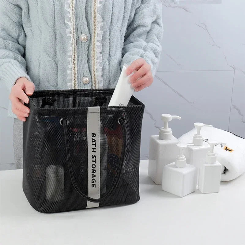 Large Capacity Cosmetic Bag - Portable Travel Wash Handbag, Transparent Shower Makeup Pouch, Unisex Toiletries Organizer