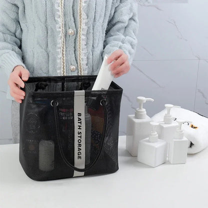 Large Capacity Cosmetic Bag - Portable Travel Wash Handbag, Transparent Shower Makeup Pouch, Unisex Toiletries Organizer