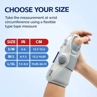 Adjustable Wrist Brace - Carpal Tunnel, Tendonitis & Sprain Support for Men and Women