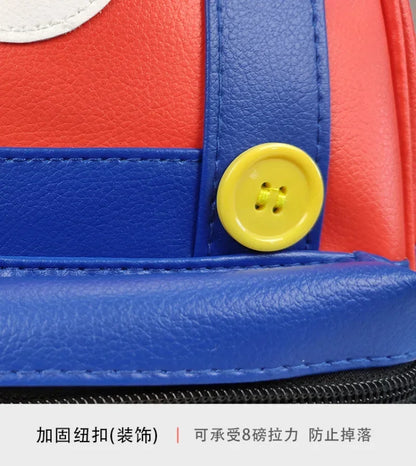 Super Mario Mini Backpack – Kids Cosplay Anime School Bag PU Leather Boys & Girls