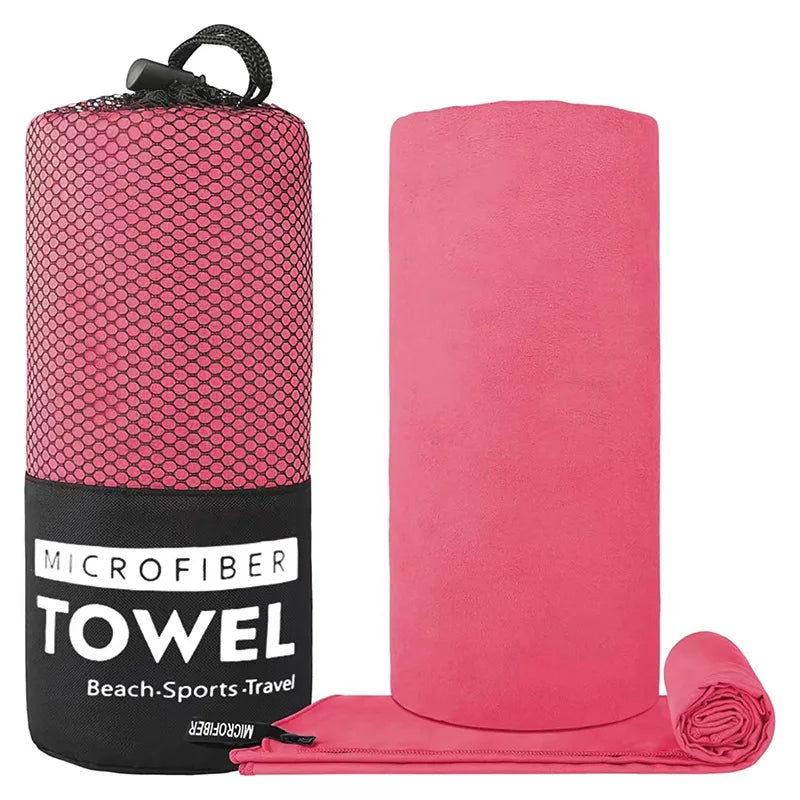 Quick Dry Microfiber Travel Towel – Ultra Absorbent, Super Soft & Compact Sports/Camping Towel for Outdoor Use (1pc)