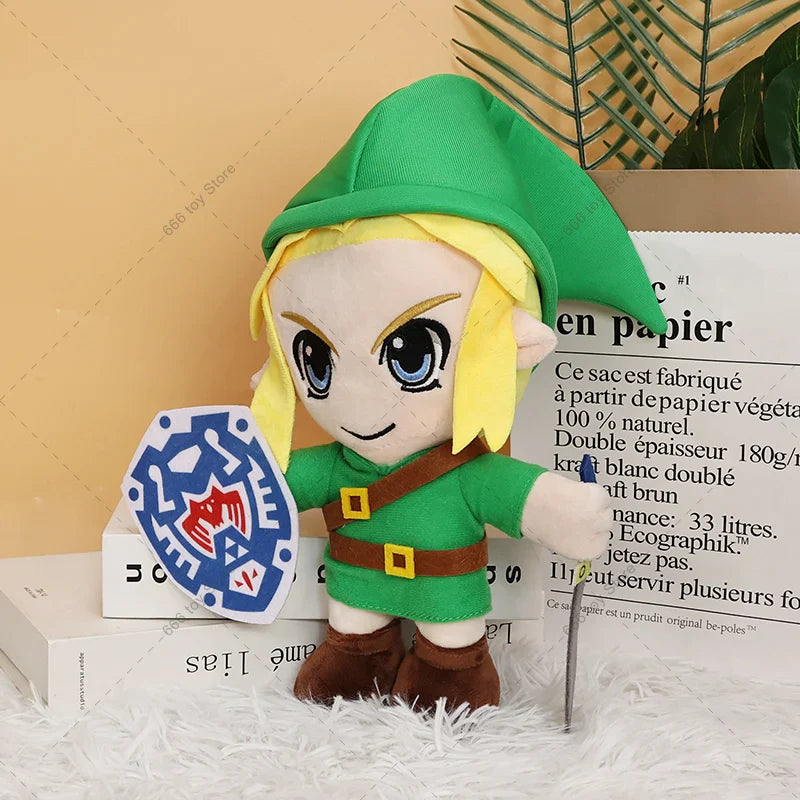 The Legend of Zelda Plush Toy – Link with Mask Soft Stuffed Cartoon Doll for Kids, Perfect Gift