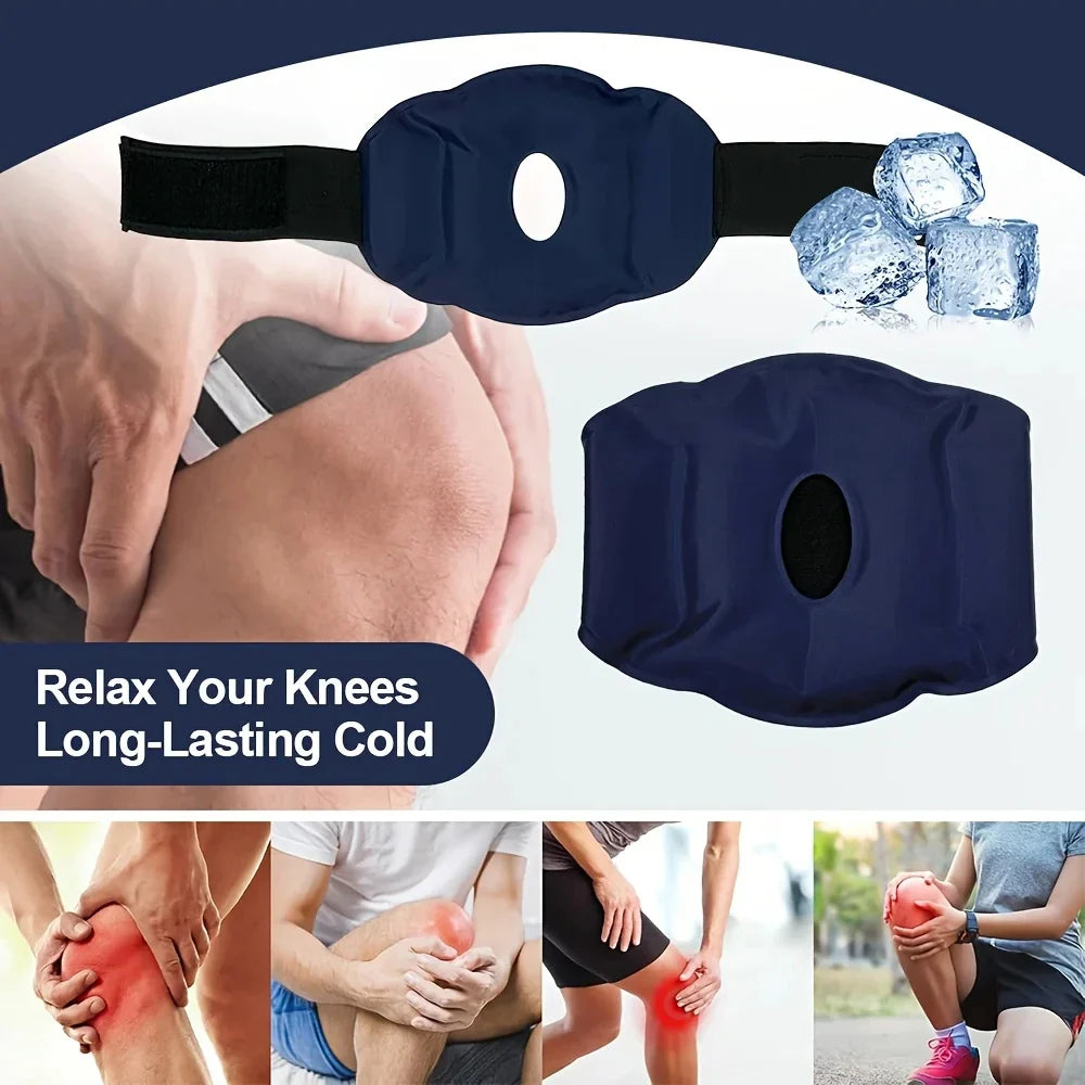 Nylon Gel Knee Ice Pack – Reusable Hot & Cold Compress for Knee Pain Relief, Relaxation & Foot Care
