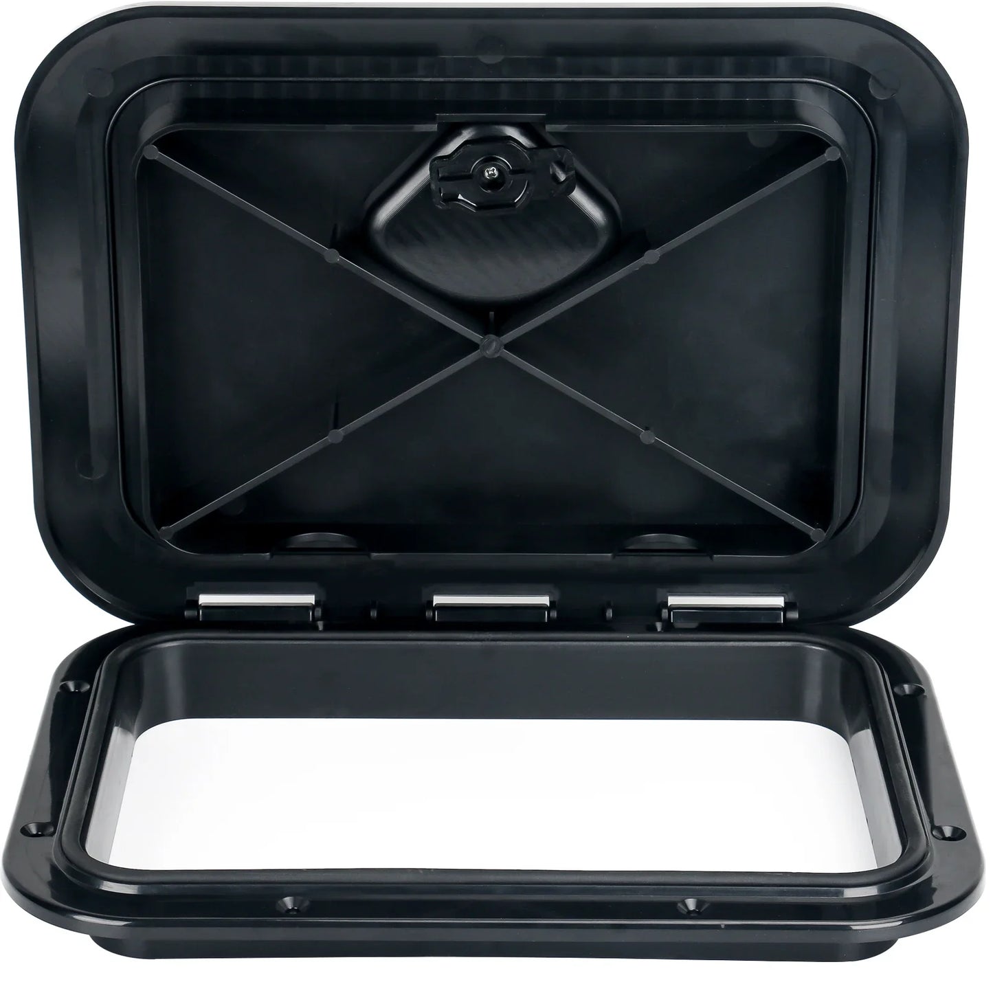 ABS Deck Access Hatch Cover — Waterproof Anti-UV Non-Skid Inspection Hatch for Marine Boats, Yachts & RVs, 15×11"